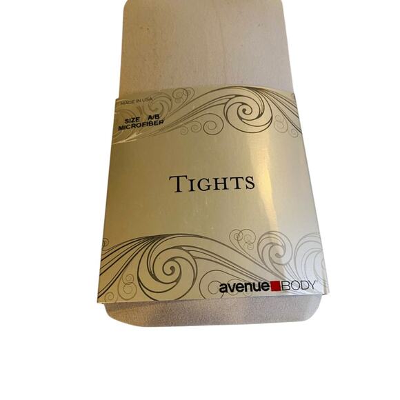 Avenue Body New Tights Plus Size C/D Gray Microfiber - Picture 2 of 5